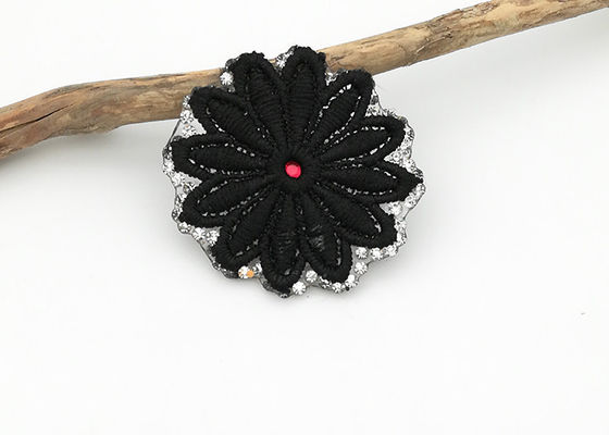 Κίνα Μαύρα μπαλώματα κεντητικής λουλουδιών χρώματος μικρά, μπαλώματα Applique κεντητικής προμηθευτής
